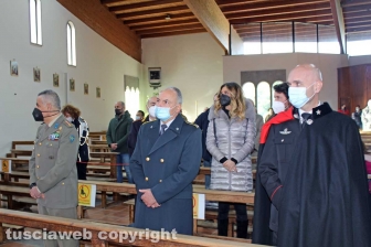 Viterbo - La messa di Santa Barbara, patrona dei vigili del fuoco