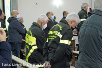 Viterbo - La messa di Santa Barbara, patrona dei vigili del fuoco