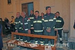 I vigili del fuoco in chiesa