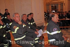 I vigili del fuoco in chiesa