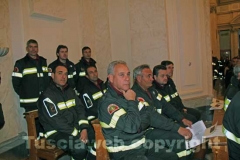 I vigili del fuoco in chiesa