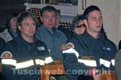 I vigili del fuoco in chiesa