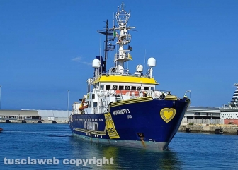 Civitavecchia - Ong Humanity 1 in porto
