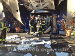 I vigili dl fuoco sul posto