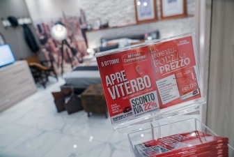 Mondo Convenienza a Viterbo, la festa e lo store