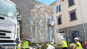 Macchina di Santa Rosa - Dies Natalis a San Sisto - L'assemblaggio