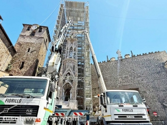 Macchina di Santa Rosa - Dies Natalis a San Sisto - L'assemblaggio