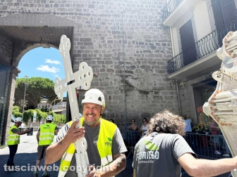 Macchina di Santa Rosa - Dies Natalis a San Sisto - L'assemblaggio