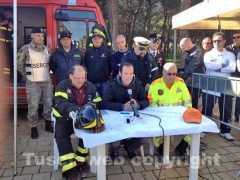 La conferenza stampa del sindaco e delle forze dell\'ordine per fare il punto