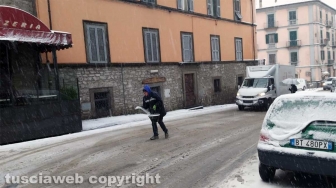 Maltempo - La neve a Montefiascone