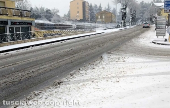 Maltempo - La neve a Montefiascone
