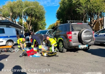 Viterbo - Incidente a piazzale Gramsci