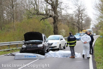 Cimina - Scontro auto-moto, muore centauro
