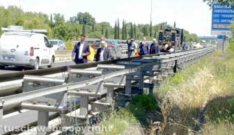 Viterbo - Riccardo Delle Monache morto sulla superstrada - Il sopralluogo disposto dalla procura