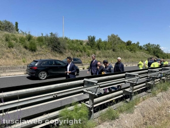 Viterbo - Riccardo Delle Monache morto sulla superstrada - Il sopralluogo
