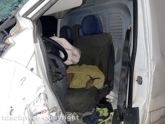 Viterbo - L'incidente sulla Tuscanese
