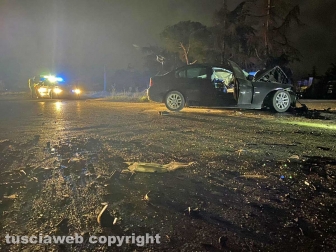 Viterbo - L'incidente sulla Tuscanese