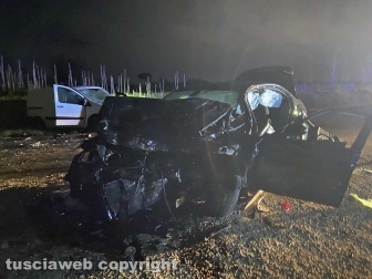 Viterbo - L'incidente sulla Tuscanese