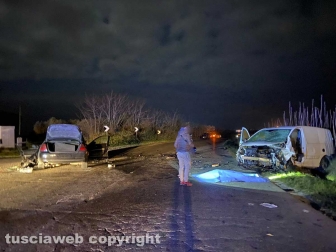 Viterbo - L'incidente sulla Tuscanese