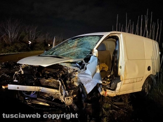 Viterbo - L'incidente sulla Tuscanese