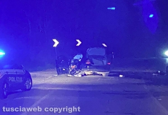 Viterbo - L'incidente sulla Tuscanese