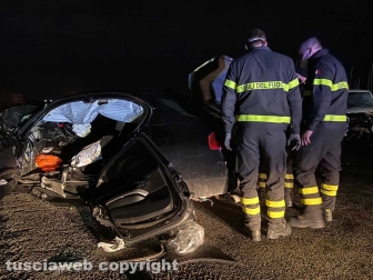Viterbo - L'incidente sulla Tuscanese