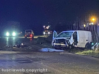 Viterbo - L'incidente sulla Tuscanese