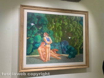 Viterbo - Opera nella mostra all'Unitus - “Ti accolgo nel cuore – Una passeggiata nel giardini di Alessio Paternesi”