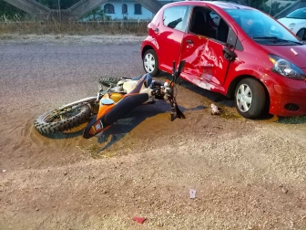 Montefiascone - Moto contro auto