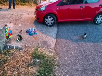 Montefiascone - Moto contro auto