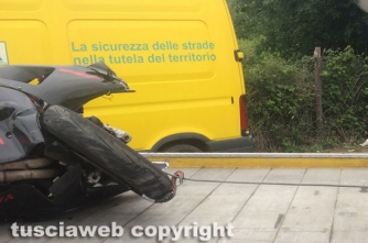 Moto contro un muro