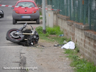 Moto contro un muro