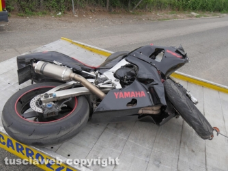 Moto contro un muro
