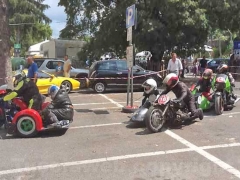 Moto d'epoca a Spoleto