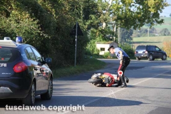 Viterbo - Moto fuori strada sulla Teverina