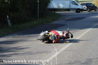 Viterbo - Moto fuori strada sulla Teverina