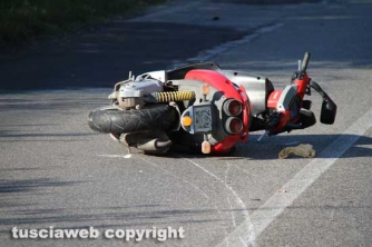 Viterbo - Moto fuori strada sulla Teverina