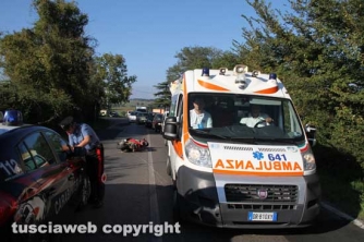 Viterbo - Moto fuori strada sulla Teverina