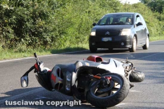 Viterbo - Moto fuori strada sulla Teverina