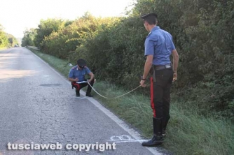 Viterbo - Moto fuori strada sulla Teverina