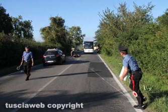 Viterbo - Moto fuori strada sulla Teverina