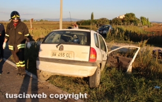 Tuscania - Moto si schianta contro auto, due morti