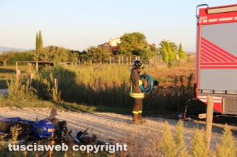 Tuscania - Moto si schianta contro auto, due morti