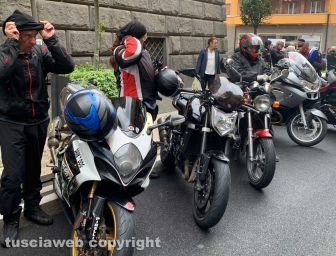 Viterbo - La decima edizione del motoraduno "Città dei Papi"