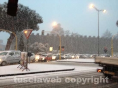 Nella bufera di neve - Viterbo
