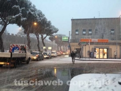 Nella bufera di neve - Viterbo