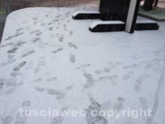 Nella bufera di neve - Viterbo