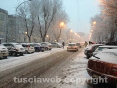 Nella bufera di neve - Viterbo
