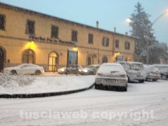 Nella bufera di neve - Viterbo