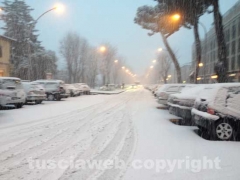 Nella bufera di neve - Viterbo